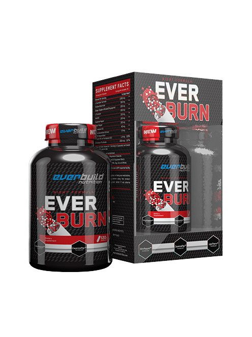 EverBuild Nutrition - Ever Burn Night Formula 120 caps - Energiát, fókuszt, termogenezist, anyagcserét és a zsírsavak szállítását fokozó étrend-kiegészítő kapszula