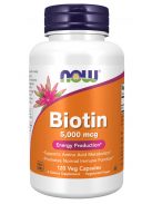 Now Foods Biotin 5000mcg 120 vcaps. - Aminosav-anyagcsere támogató étrend-kiegészítő kapszula