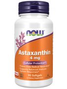 Now Foods Astaxanthin 4mg 90 softgels - Sejtek szabadgyökök elleni védekezését támogató étrend-kiegészítő lágykapszula