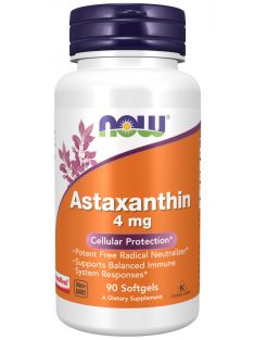   Now Foods Astaxanthin 4mg 90 softgels - Sejtek szabadgyökök elleni védekezését támogató étrend-kiegészítő lágykapszula