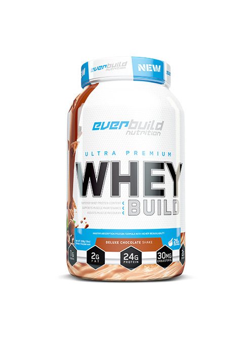 EverBuild Nutrition - Ultra Premium WHEY BUILD™ 454 g / 908 g / 2270 g - 908, French Vanilla Shake - Magas biológiai értékű fehérjeforrások kombinációja