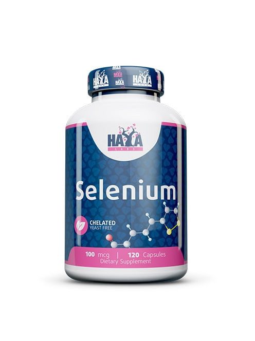 Haya Labs -  Selenium /Chelated -yeast free/ 100mcg. / 120 caps - Immunrendszer és agyműködés támogató étrend-kiegészítő kapszula