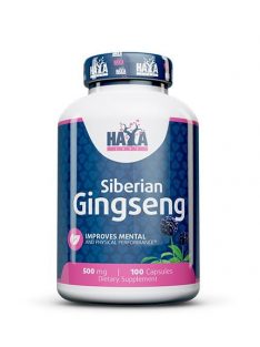   Haya Labs - Siberian Ginseng 500mg / 100caps - Stresszcsökkentő étrend-kiegészítő kapszula szibériai ginzeng kivonattal