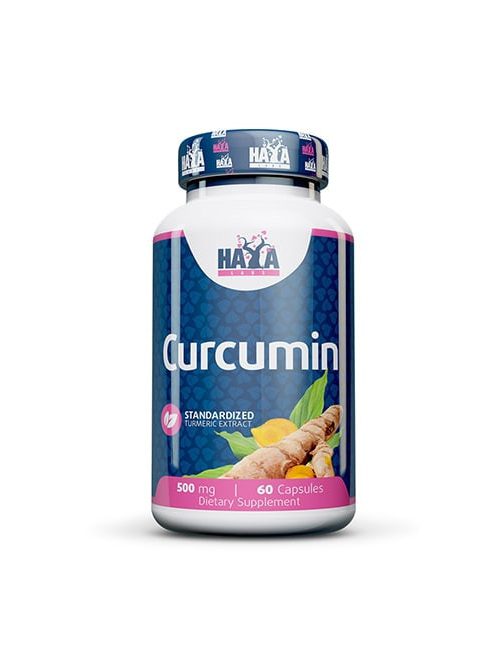 Haya Labs Curcumin (Turmeric Extract) 500mg / 60 tabletta - Gyulladáscsökkentő és immunitást segítő étrend-kiegészítő tabletta