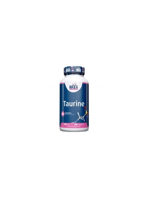 HAYA LABS - Taurine 500mg. / 100 caps - Koncentráció növelő és fáradtság késleltető étrend-kiegészítő kapszula