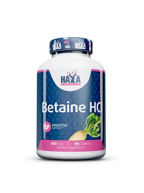 Haya Labs Betaine HCL 650mg / 90 Tabs. - Tápanyagok felszívódását serkentő étrend-kiegészítő tabletta