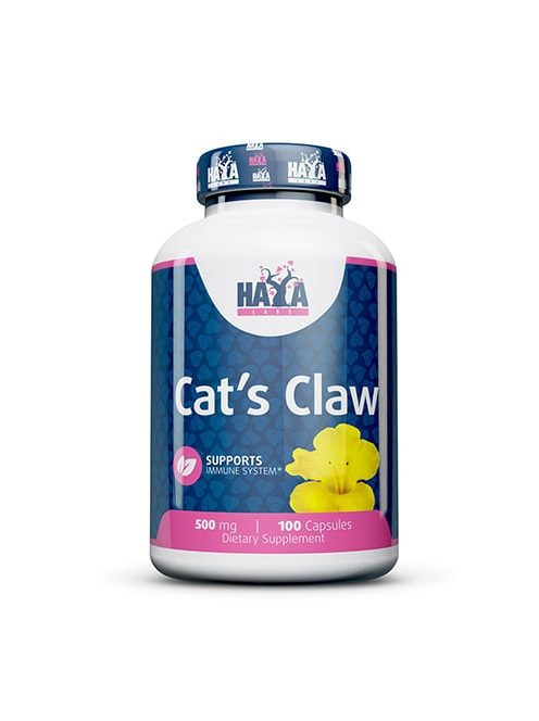 HAYA LABS - Cat's Claw 500mg 100 Caps - Immunrendszer támogató étrend-kiegészítő kapszula