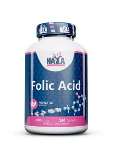   HAYA LABS - Folic Acid 800mcg / 250 Tabs - Női szervezetet támogató étrend-kiegészítő tabletta