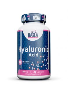   Haya Labs - Hyaluronic Acid 40mg. / 30 Caps - Bőrhidratáló és ránccsökkentő étrend-kiegészítő kapszula