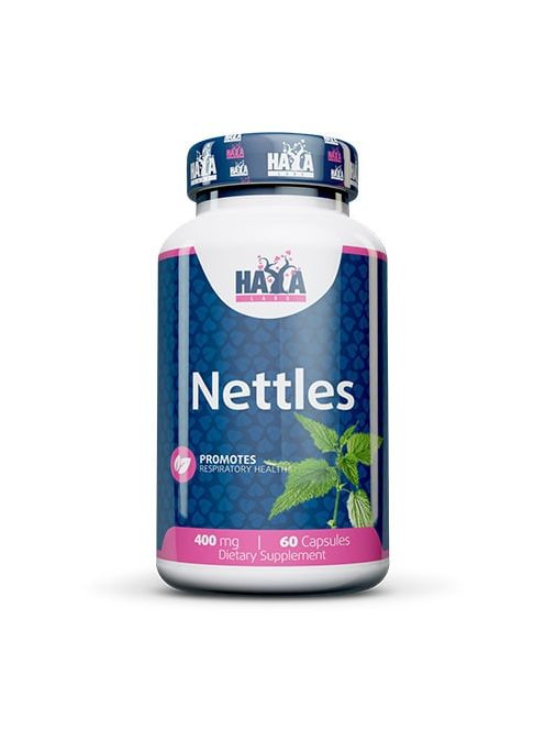 HAYA LABS - Nettles 400mg. / 60 Vcaps - Víz hajtó hatású, prosztata működést támogató étrend-kiegészítő kapszula