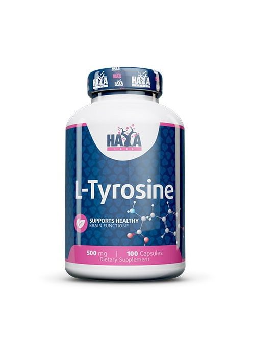 Haya Labs - L-Tyrosine 500mg. / 100 Caps - Fókusz és jó hangulat támogató étrend-kiegészítő kapszula