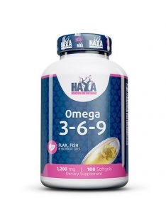   HAYA LABS - Omega 3-6-9 / 100 lágykapszula - Erős gyulladáscsökkentő étrend-kiegészítő kapszula