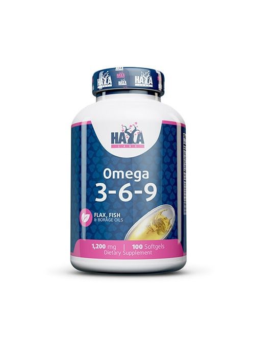 HAYA LABS - Omega 3-6-9 / 100 lágykapszula - Erős gyulladáscsökkentő étrend-kiegészítő kapszula