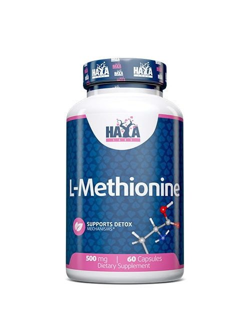 Haya Labs - L-Methionine 500 mg. / 60 Caps. - Gyulladáscsökkentő hatású, immunrendszer támogató étrend-kiegészítő kapszula