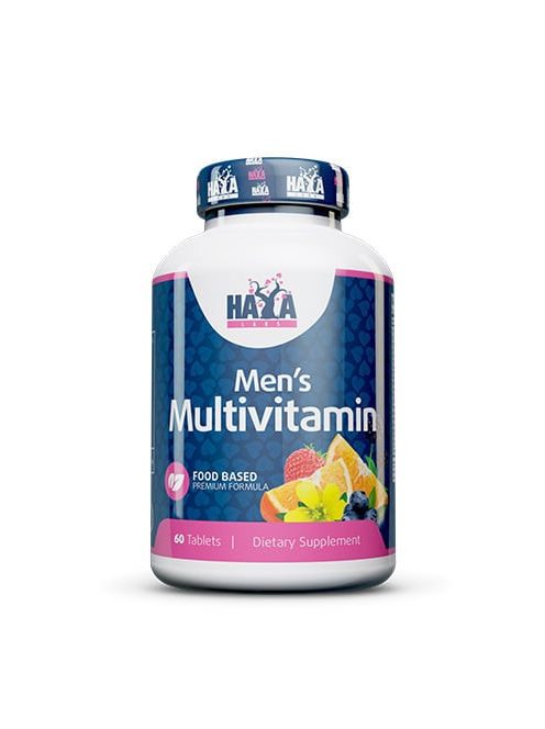 Haya Labs - Food Based Men's Multi / 60tabs - Immunrendszer stimuláló étrend-kiegészítő tabletta férfiak számára