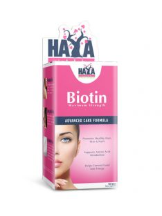   Haya Labs - Biotin Maximum Strength 10 000 mcg. / 100 Tabs - Haj, bőr és köröm erősítő étrend-kiegészítő tabletta