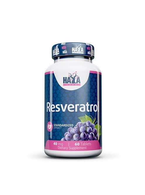 Haya Labs - Resveratrol 40mg. / 60 Tabs - Szív- és érrendszer támogató étrend-kiegészítő tabletta