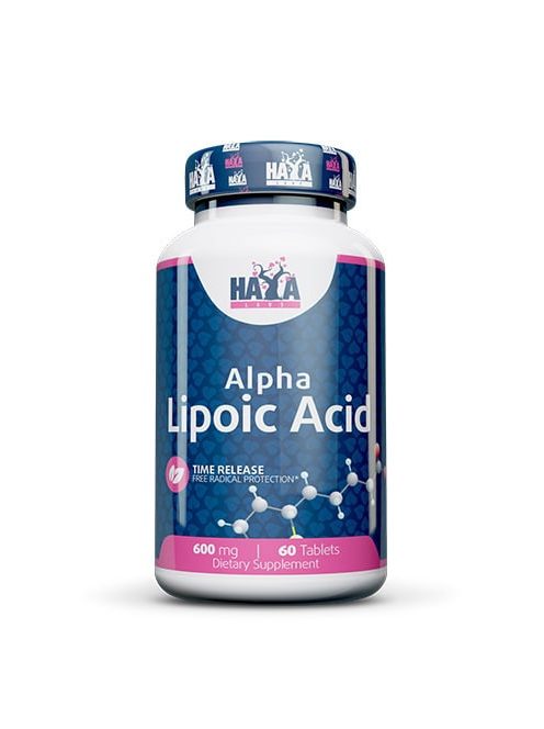 HAYA LABS - Alpha Lipoic Acid /Time Release/ 600 mg. / 60 Tabs - Immunrendszer támogató és idegműködés támogató étrend-kiegészítő tabletta