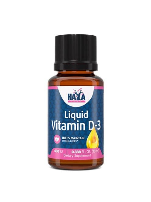 HAYA LABS - Liquid Vitamin D-3 400 NE / 10ml - Immunrendszer támogató folyékony D-Vitamin étrend-kiegészítő készítmény