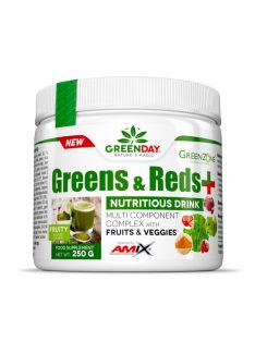   AMIX Nutrition - GreenDay® Greens & Reds + Fruity 250g - Antioxidánsokkal teli instant por zöld shake-hez