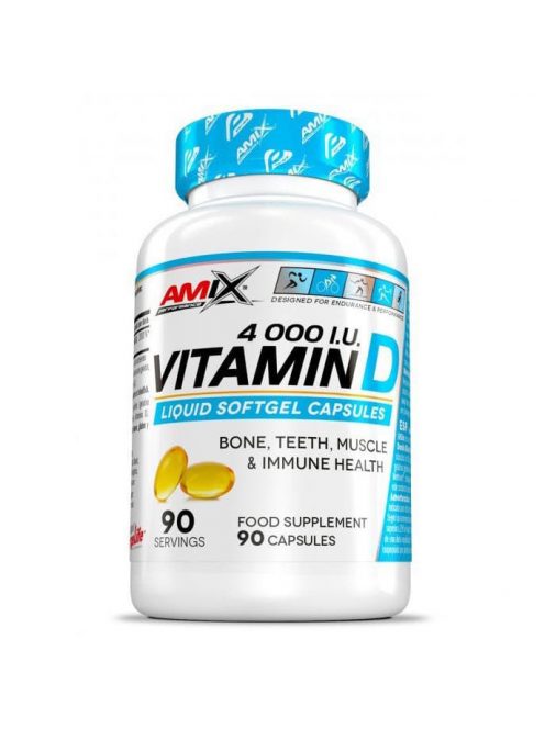 AMIX Nutrition - Performance Amix® Vitamin D 4000I.U. 90softgels - Immunrendszer támogató étrend-kiegészítő lágykapszula