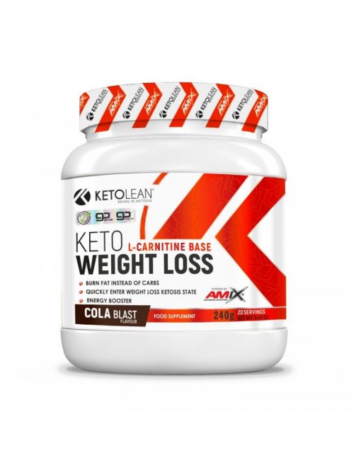 Amix Nutrition - KetoLean® Keto Weight Loss 240g / Cola - Ketogén állapot elérését segítő étrend-kiegészítő készítmény