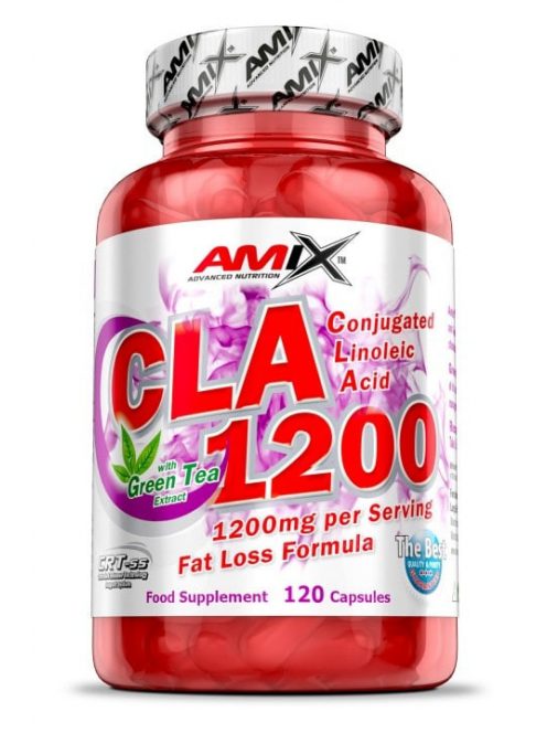 AMIX Nutrition - CLA 1200 + Green Tea /120 caps. - Étrend-kiegészítő kapszula zöld teával 