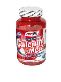   AMIX Nutrition - Calcium-Magnesium-Zinc 100 tabletta - Csontozat egészségét elősegítő étrend-kiegészítő tabletta