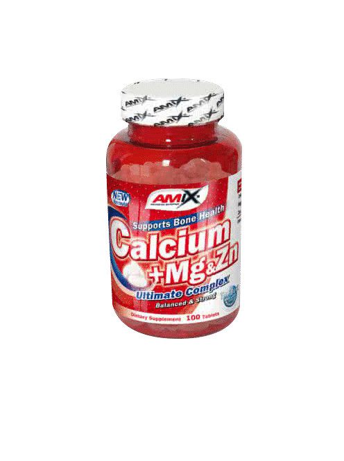 AMIX Nutrition - Calcium-Magnesium-Zinc 100 tabletta - Csontozat egészségét elősegítő étrend-kiegészítő tabletta