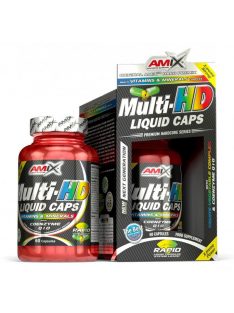   AMIX Nutrition - Multi-HD Liquid Caps 60 lágyzselatin kapszula - Széles spektrumú vitaminokat és ásványi anyagokat tartalmazó étrend-kiegészítő lágyzselatin kapszula