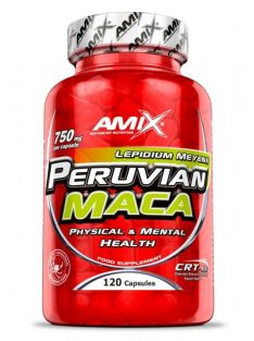   Amix Nutrition Peruvian Maca 120 caps - Állóképesség és vitalitás támogató étrend-kiegészítő kapszula macagyökér kivonattal