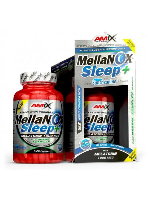 AMIX Nutrition - MellaNOX® Sleep Plus with Suntheanine® 120cps BOX - Kielégítő pihenést támogató étrend-kiegészítő kapszula