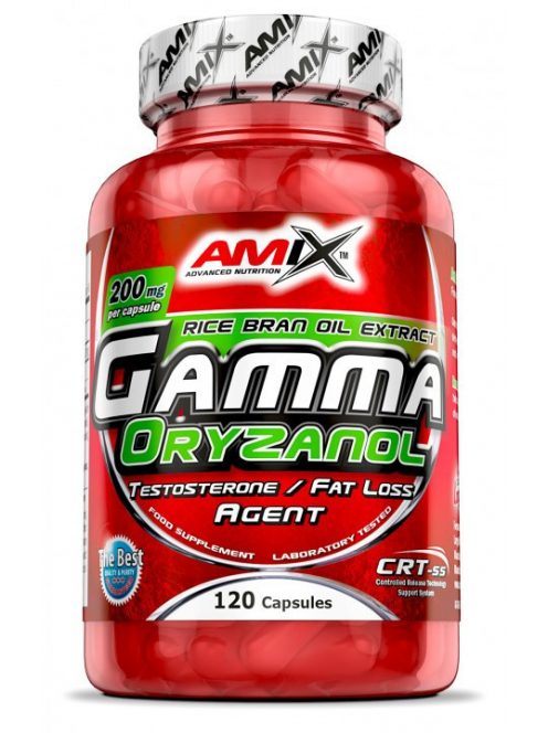 Amix Nutrition - Gamma Oryzanol 200mg 120cps. - Étrend-kiegészítő kapszula barna rizsből