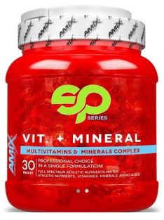   AMIX Nutrition - Super Vitamin-Mineral Pack 30 Packs - Vitamin és ásványi anyag komplex, amely fedezi egy ember szükségletének 100%-át