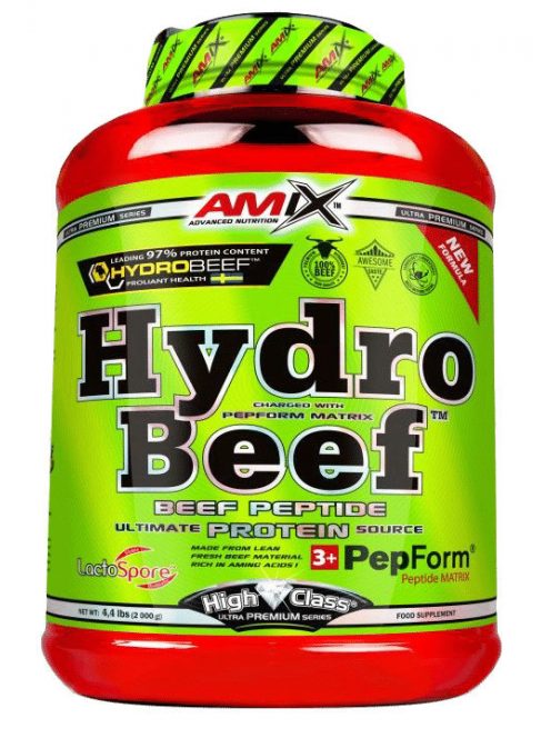 AMIX Nutrition - Hydro Beef Protein High Class Proteins 2000g Peanut Chocolate Caramel - Hidrolizált marhafehérje-kiegészítő